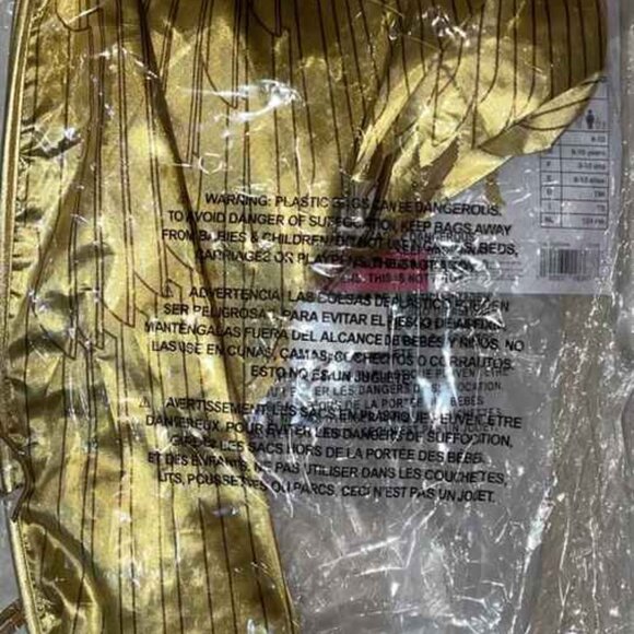 GENUINE WONDER WOMAN WW84 GOLDEN ARMOR MEDIUM 8-10 COSTUME - Picture 3 of 4